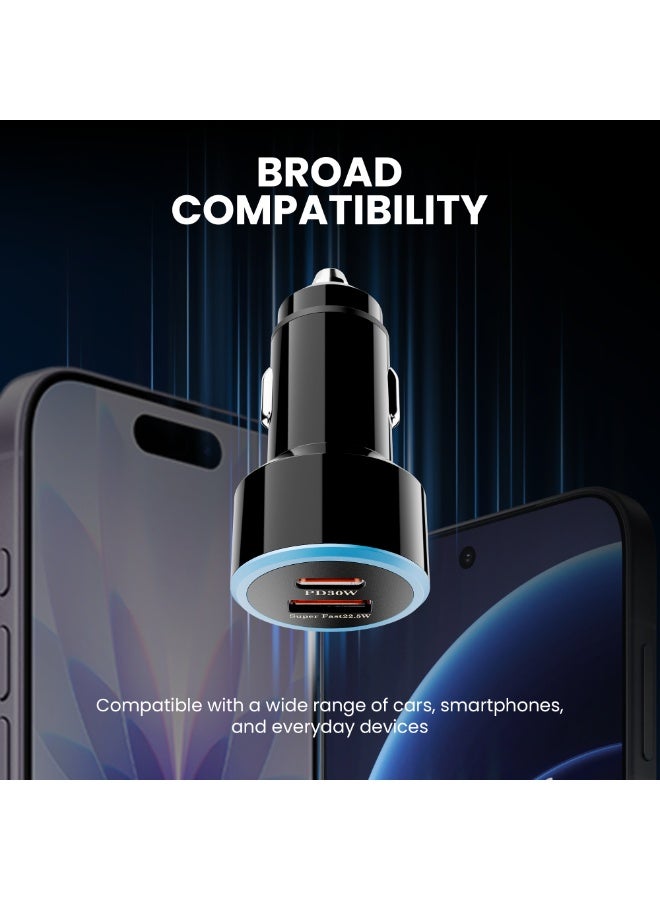 XASTON Car Charger &  Type-C Charging Cable With Fast Charging Support, USB-C Data & Charging Cable, Strong Braided Design, Reliable Power Delivery, Compatible with Smartphones, Tablets, Laptops and USB-C Enabled Devices (NCC32) - Image 5